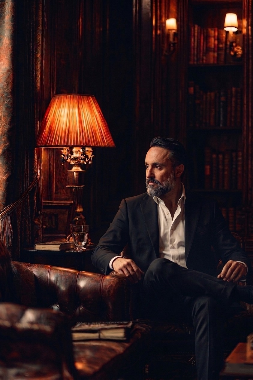 Tiago Bellini na biblioteca